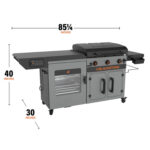 Blackstone Bronco 28 XL Griddle & Vertical Pellet Smoker Combo - Image 3