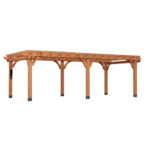 Backyard Discovery Beaumont 24 ft. x 12 ft. Cedar Wood Pergola with PowerPort - Image 2