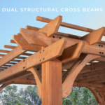 Backyard Discovery Beaumont 14 ft. x 12 ft. Cedar Wood Pergola with PowerPort - Image 4