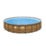 Coleman Power Steel 24' x 52" Round Above Ground Pool Set with Filter Pump, Ladder & Cover - Image 2