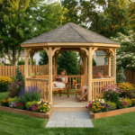 YardCraft 12 ft. Cedar Wood Octagon Gazebo Kit – Amish-Made Outdoor Gazebo - Image 2