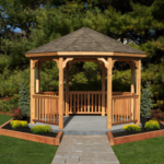YardCraft 12 ft. Cedar Wood Octagon Gazebo Kit – Amish-Made Outdoor Gazebo