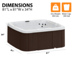 Lifesmart Spas Paradise LS450DX 7-Person Plug and Play Hot Tub with 22 Jets & Waterfall - Image 2