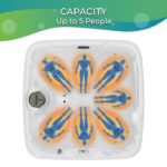 Lifesmart Spas Paradise LS450DX 7-Person Plug and Play Hot Tub with 22 Jets & Waterfall - Image 4