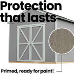 Handy Home Products Astoria 12 ft. x 12 ft. DIY Wooden Storage Shed with Floor Kit - Image 2