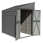 Arrow Yardsaver 4 ft. x 7 ft. Galvanized Steel Lean-To Storage Shed