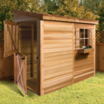 Cedarshed Bayside 6 ft. x 3 ft. Western Red Cedar Lean-To Storage Shed Kit - Image 3
