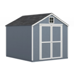 Handy Home Products Gable 8' x 10' Outdoor Wooden Shed – Pre-Cut Kit, Installation Available