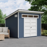 Handy Home Olympia 10' x 7.5' Wood Storage Shed – LP SmartSide Siding with Floor