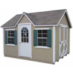 Little Cottage Co. Classic Cottage Shed 10x12 – Panelized Kit with Floor