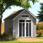 Handy Home Products Tribeca 10' x 12' Wood Storage Shed with Complete Floor - Image 3