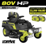 RYOBI 80V HP Brushless 30-Inch Battery Electric Zero Turn Riding Lawn Mower - Image 3