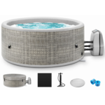 Segmart 65-Inch Inflatable Hot Tub Spa with 100 AirJets - Image 2
