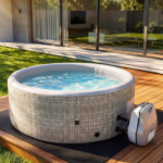 Segmart 65-Inch Inflatable Hot Tub Spa with 100 AirJets