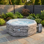 Avenli Vermont 3–5 Person Inflatable Octagon Hot Tub Spa with 120 Bubble Jets