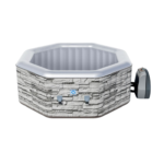 Avenli Vermont 3–5 Person Inflatable Octagon Hot Tub Spa with 120 Bubble Jets - Image 2