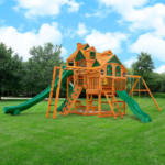 Gorilla Playsets Empire Cedar Wooden Swing Set with Professional Installation - Image 2