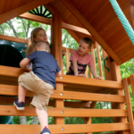 Gorilla Playsets Empire Cedar Wooden Swing Set with Professional Installation - Image 3