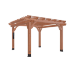 Backyard Discovery Beaumont 12 x 12 ft. Cedar Wood Pergola with PowerPort - Image 2