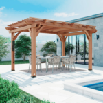 Backyard Discovery Beaumont 14 x 10 ft. Cedar Wood Pergola with PowerPort