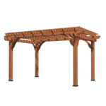Backyard Discovery Beaumont 14 x 10 ft. Cedar Wood Pergola with PowerPort - Image 2