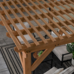 Backyard Discovery Delray 14 x 10 ft. Cedar Wood Pergola with PowerPort - Image 3