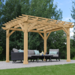 Yardistry Meridian 10 x 12 ft. Cedar Wood Pergola - Image 2