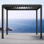 Mirador 10 x 10 ft. Adjustable Louvered Aluminum Pergola with Integrated Gutter System