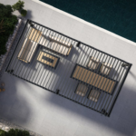 Mirador 10 x 20 ft. Adjustable Louvered Aluminum Pergola with Integrated Gutter System - Image 2