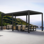 Mirador 10 x 20 ft. Adjustable Louvered Aluminum Pergola with Integrated Gutter System - Image 3