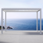 Mirador 10 x 13 ft. Adjustable Louvered Aluminum Pergola with Integrated Gutter System