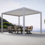 Mirador 10 x 13 ft. Adjustable Louvered Aluminum Pergola with Integrated Gutter System - Image 3