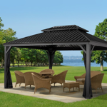 Sojag Messina 12 x 16 ft. Hardtop Gazebo with Galvanized Steel Roof & Mosquito Netting - Image 2