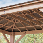 Yardistry 12 x 16 ft. Cedar Wood Gazebo with Aluminum Hardtop Roof - Image 3