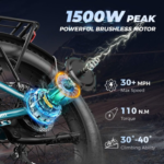 Aipas M2 Xterrain Electric Bike – Matte Black | 1800W All-Terrain Fat Tire E-Bike - Image 2