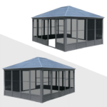 Domi Outdoor Living 16.5' × 13' All-Season Solarium Sunroom Gazebo - Image 2