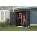 Suncast 5' 10.5" × 3' 8.25" Resin Vertical Storage Shed - Image 3