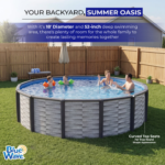 Blue Wave Affinity 18' Round 52" Deep Hard-Sided Above Ground Pool - Image 2