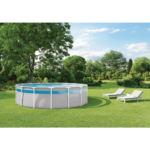 INTEX Prism Frame ClearView 17' Round 48" Above Ground Pool Set - Image 2