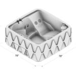 AquaRest Premium 500 5-Person Plug & Play Hot Tub with 29 Stainless Steel Jets - Image 3
