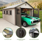 Lifetime 11 ft. x 21 ft. Outdoor Storage Shed (Model 60237) - Image 2