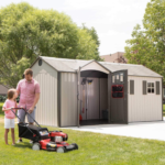 Lifetime 17.5 ft. x 8 ft. Plastic Storage Shed with Floor (Model 60214)
