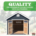 Little Cottage Co. 10 ft. x 14 ft. Colonial Williamsburg Wood Storage Shed Kit - Image 2