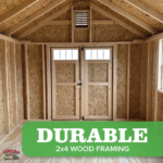 Little Cottage Co. 10 ft. x 14 ft. Colonial Williamsburg Wood Storage Shed Kit - Image 3