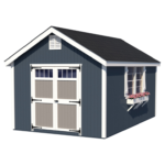 Little Cottage Co. 10 ft. x 14 ft. Colonial Williamsburg Wood Storage Shed Kit