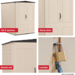Rubbermaid 5 ft. x 6 ft. Resin Outdoor Storage Shed - Image 2