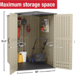 Rubbermaid 5 ft. x 6 ft. Resin Outdoor Storage Shed - Image 3