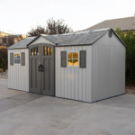 Lifetime 15' x 8' Outdoor Storage Shed – Steel-Reinforced HDPE Construction - Image 2