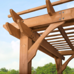 Backyard Discovery Beaumont 12 ft. x 10 ft. Cedar Wood Pergola with PowerPort - Image 4
