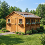 Outdoor Living Today 12x12 Western Red Cedar Sunshed Garden Shed with Workbench